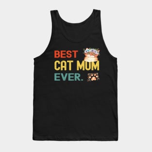 Mother's Day Gifts Best Cat Mum Ever For Women Tank Top